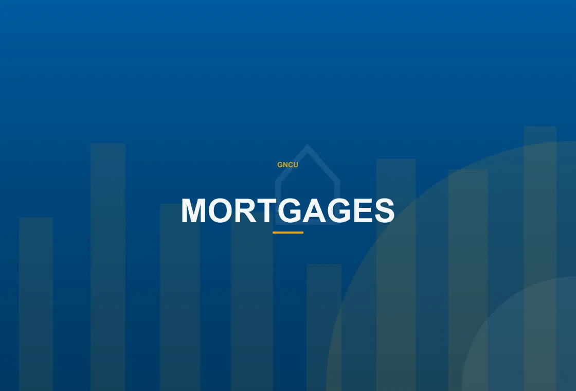 GNCU customer reviewing fixed-rate mortgage details on a digital banking screen